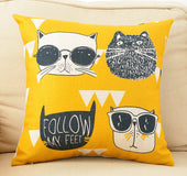 Encantadora almohada de dibujos animados