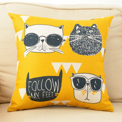 Encantadora almohada de dibujos animados