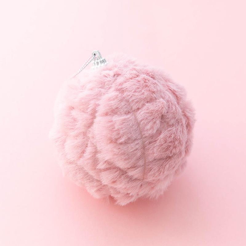 Christmas pink plush small pendant