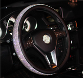 Car steering wheel handle set Four seasons universal really cute feminine cartoon leather anti-slip handle