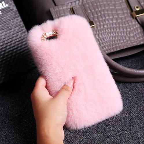 Plush luxury fur case  | IPhone
