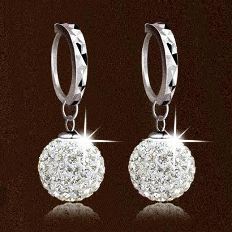 Diamond imitation ball women's earrings earrings