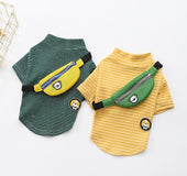 Striped T-Shirt Teddy Dog Pet Costume