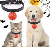 Halloween Pumpkin Pet Bell Collar Pet Dog Cat Necklace