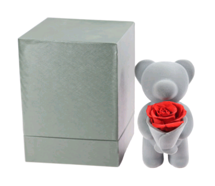 Eternal Life Rose Bear Bear Flower Sweetheart Bear Teach Christmas Gift Doll Bear