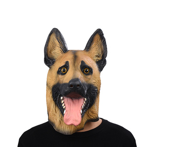 Halloween masks Cartoon man and woman horror dance adult COS latex mask caps animal police dog caps