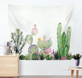 Cactus Tapestry Beach Towel Cushion