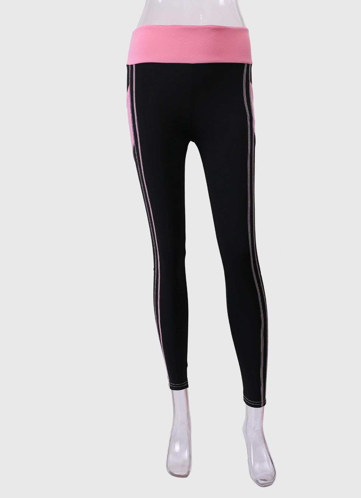 European station 2020 summer Amazon Women's wear black and white joint yoga yoga pants and bottompants