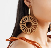 Bamboo hollow earrings earrings