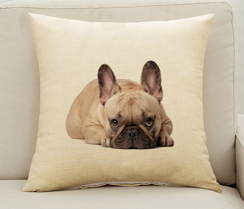 Pug pillow, funny, vibrating, cute, pet dog, pillowcase