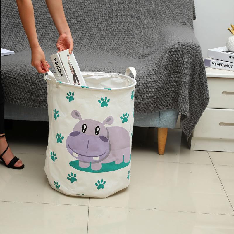 Large cartoon foldable Laundry Storage Basket Clothes Storage Bag Dirty Clothes Basket Kid Toy Organizer Sundries Storage Barrel