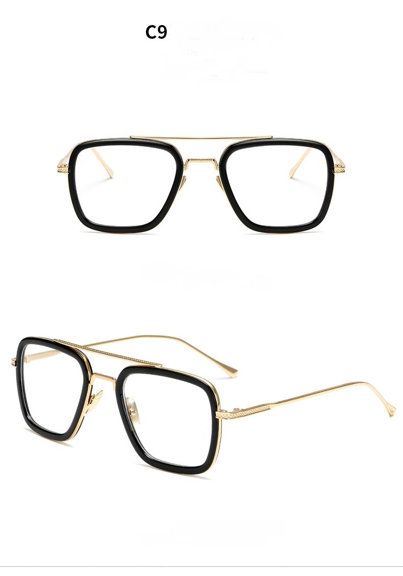 Fashion Sunglasses Men Metal Square