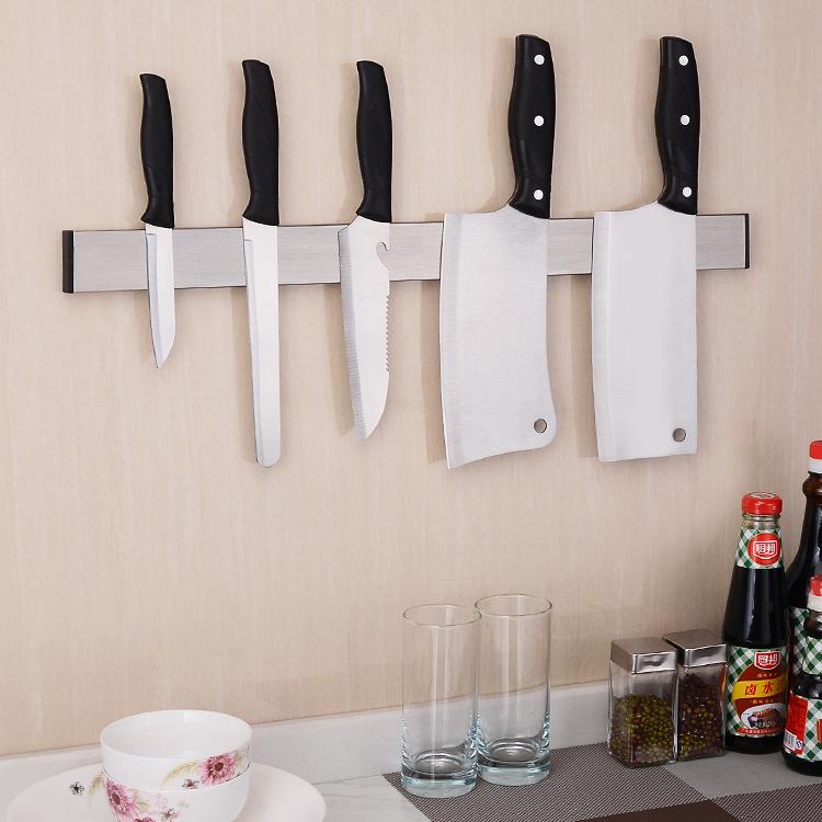 [one generation] creative European 304 stainless steel magnetic knife frame strong kitchen cutter collector wholesale