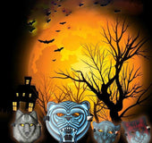 Design Sound Activated Halloween EL Party Mask