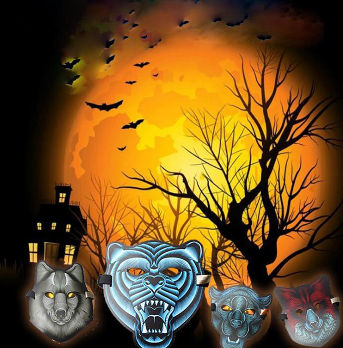 Design Sound Activated Halloween EL Party Mask
