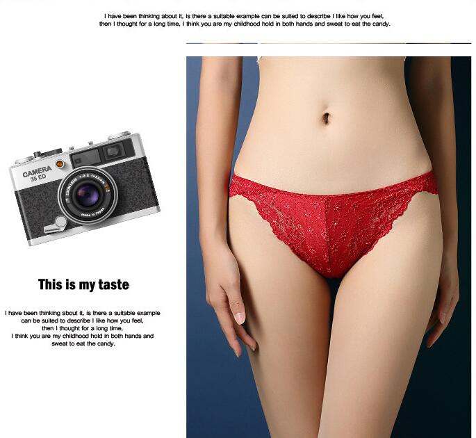 Transparent temptation briefs low waist