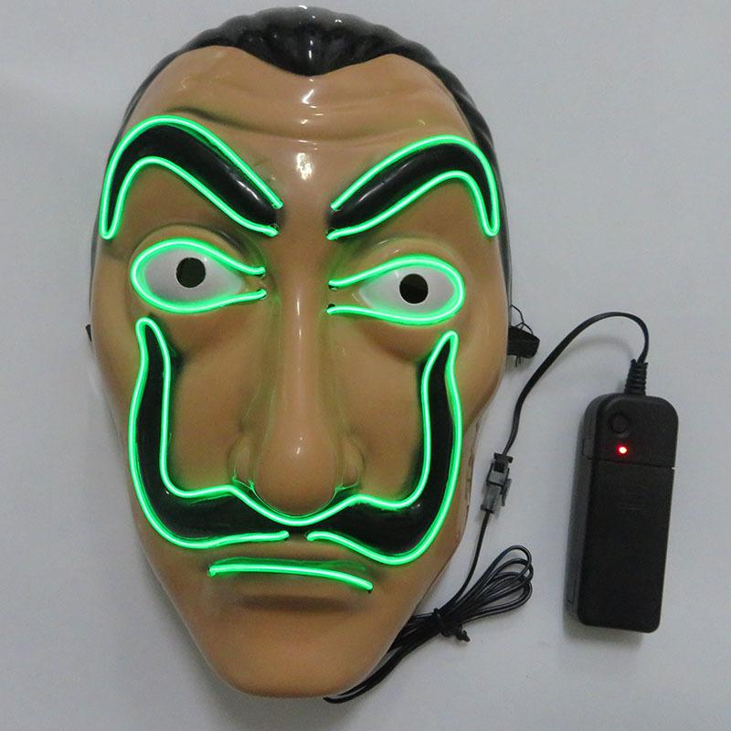 Scary glowing mask halloween