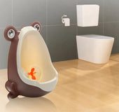 New Children Boy Potty Training Bathroom Urinal Toddler Kid Cartoon Frog Pee Aid Wall Mounted Standing Potties Toilet