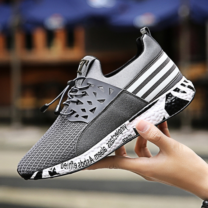 n Running Shoes for Men Trainers Telescopic rope Soft Bottom Mesh Sneakers Shoes Men