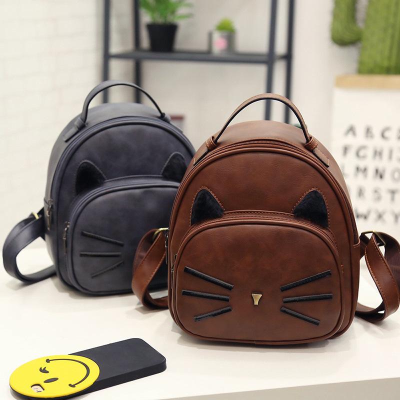 Mochila gatito estilo koreano
