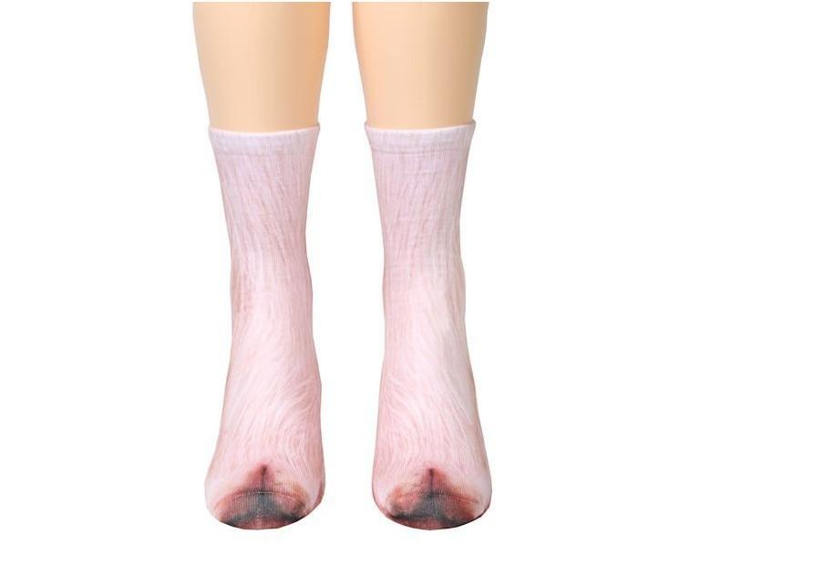 Unisex Adult Animal Paw Crew Socks