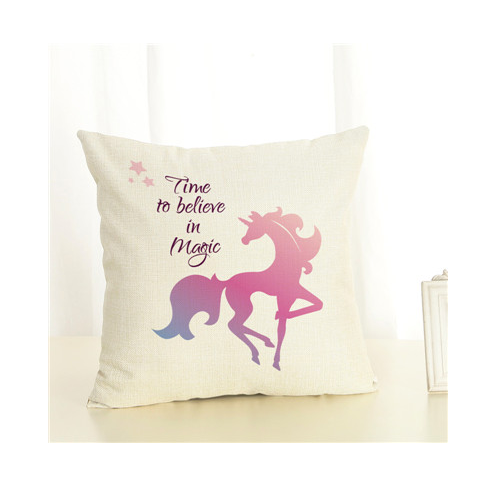Fashion Pillow Cover Unicorn Pillow Case Cojins / Almofadas 45 Inches x 45 Cm Square Valentines Day Gift Handmade 3D Cushions