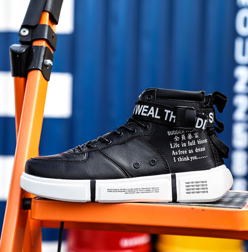 Spring and summer wholesale men's shoes ins student trend 45 yards casual platform high shoes men's running shoes personality