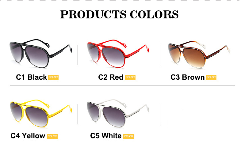 Fashion big box sunglasses
