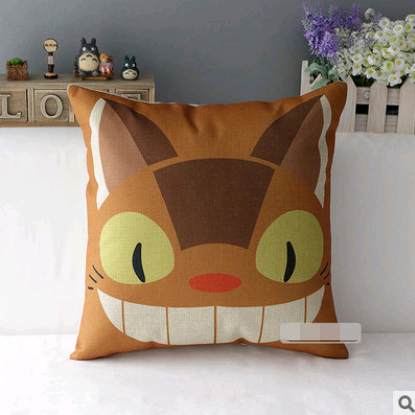 Cotton and Pillow Jacket Car Cushion Cover Home Anime Cartoon Big Totoro Spirited Away