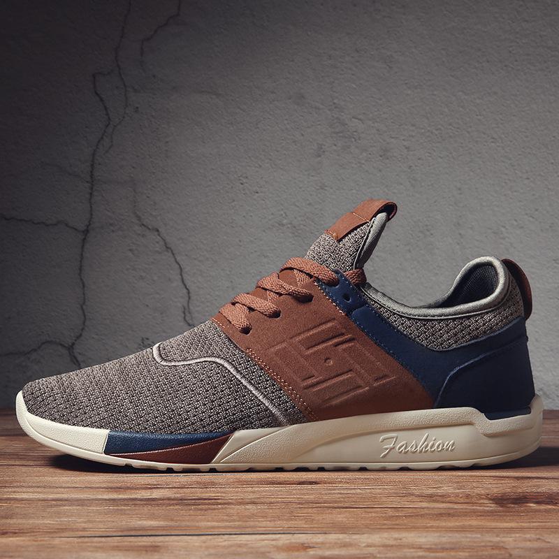 Men's flying woven shoes
