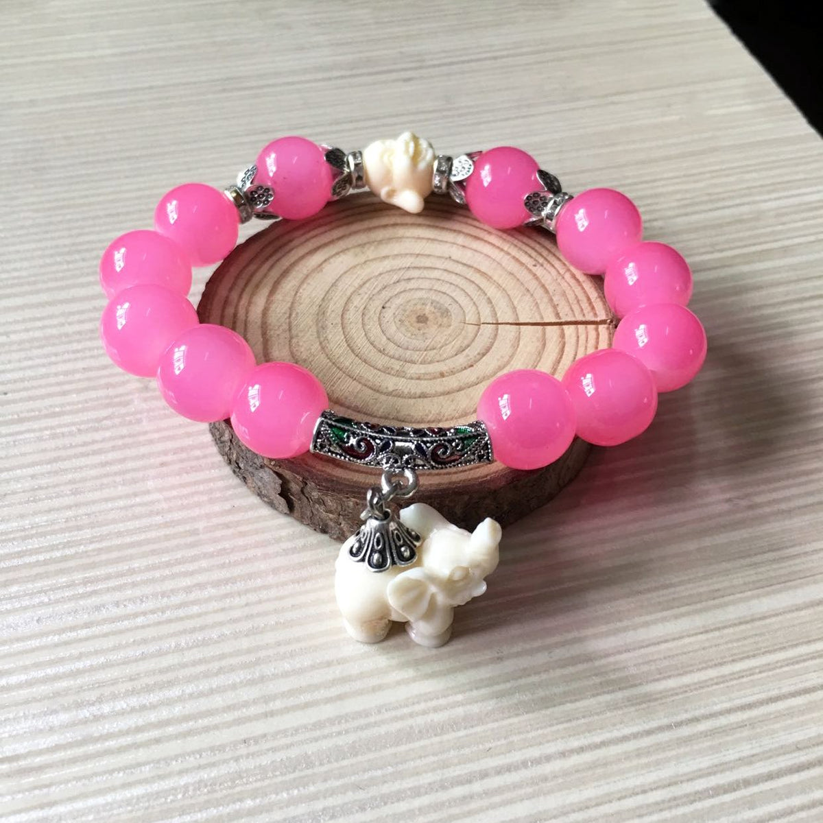 Pulsera elefante cristal