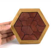 Montessori Wooden Tangram Jigsaw Board Puzzle