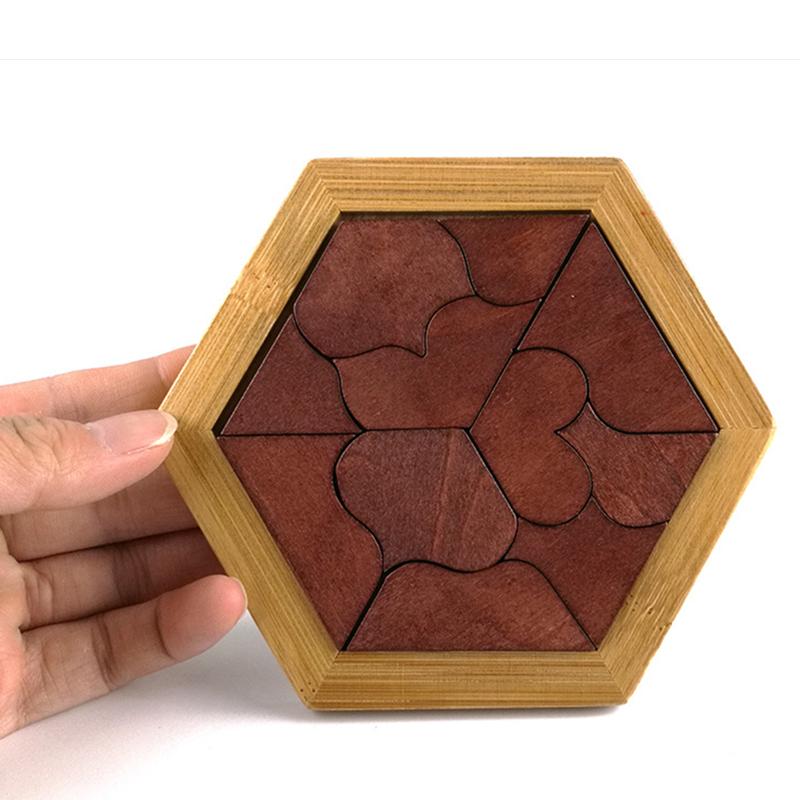 Montessori Wooden Tangram Jigsaw Board Puzzle
