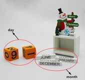Christmas wooden calendar ornaments