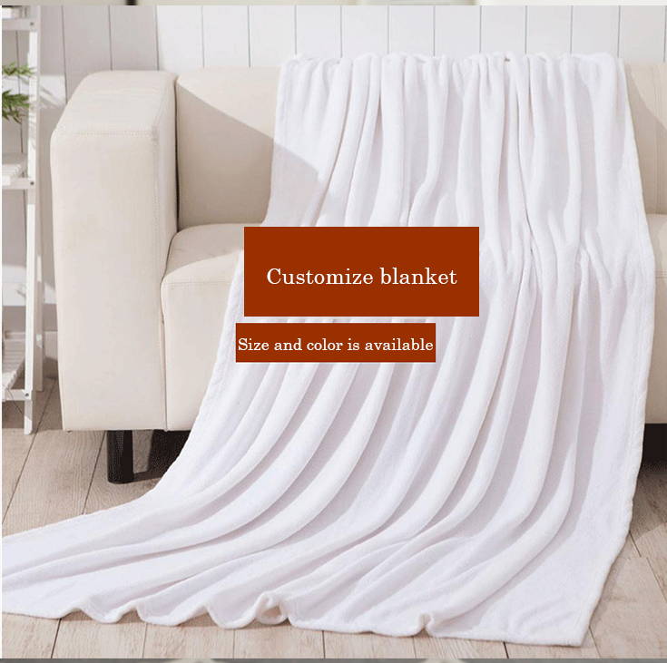 Custom design flannel blanket