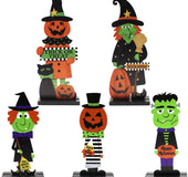 Halloween Pumpkin Man Witch Home Table Decoration