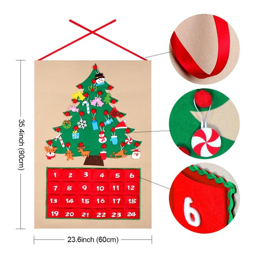 Christmas tree calendar pendant
