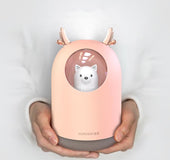 Mini portable aromatherapy hydrating air purifier