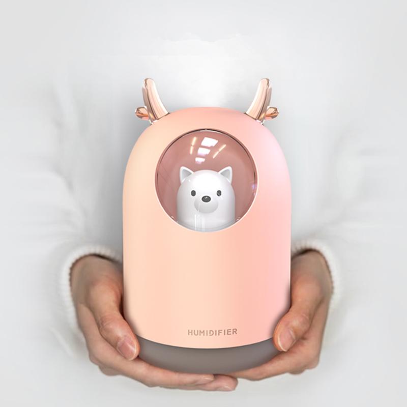 Mini portable aromatherapy hydrating air purifier