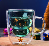 Double glass Christmas tree