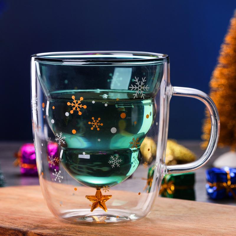 Double glass Christmas tree
