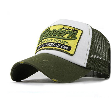 New patch net cap baseball cap