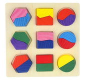 Wooden Geometrical Shape Baby Toy Jigsaw