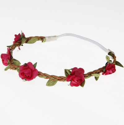 Children's woven rose hair band