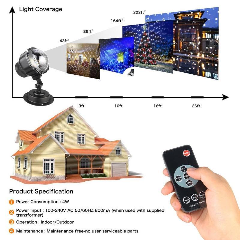 LED Christmas Light Projector