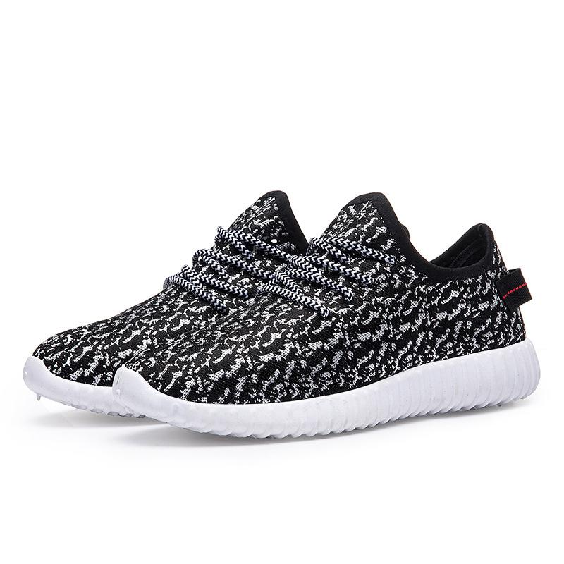 2020 men fall fly fabric breathable coconut low trend of Korean men's casual shoes sports shoes