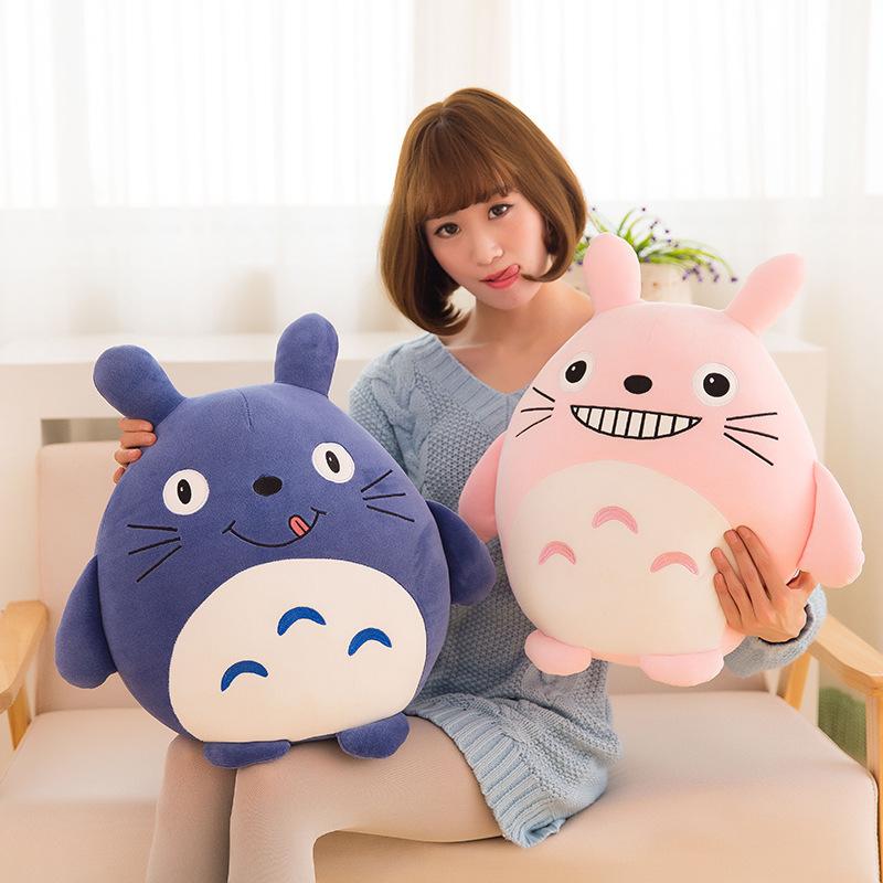 Soft feather cotton Hayao Miyazaki cartoon Totoro plush toy doll children sleeping pillow girl gift gift
