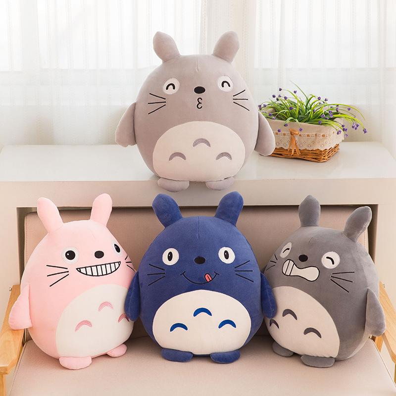 Soft feather cotton Hayao Miyazaki cartoon Totoro plush toy doll children sleeping pillow girl gift gift