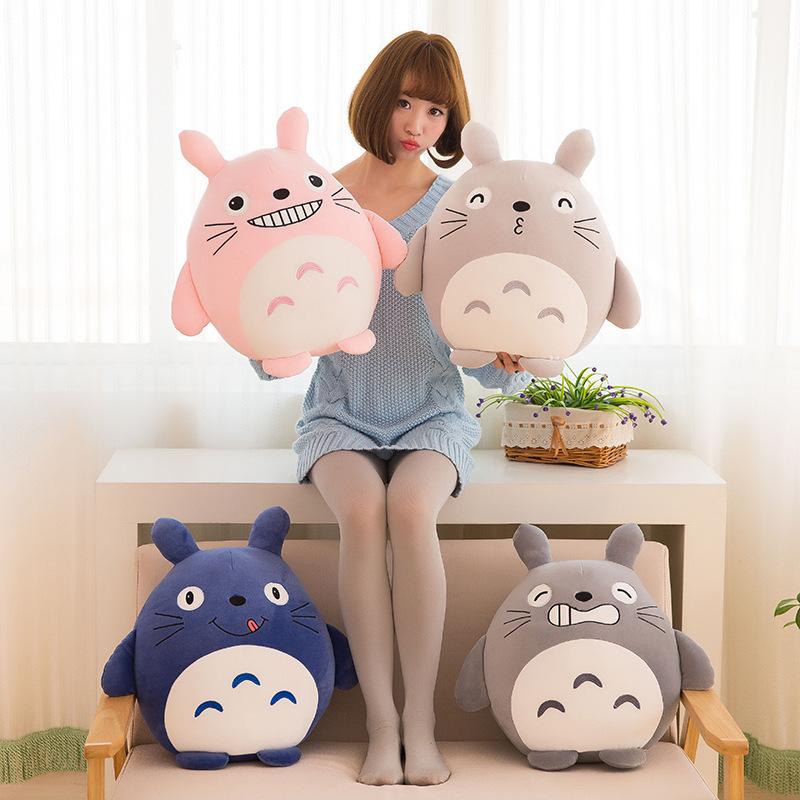 Soft feather cotton Hayao Miyazaki cartoon Totoro plush toy doll children sleeping pillow girl gift gift