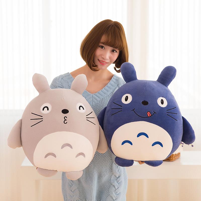 Soft feather cotton Hayao Miyazaki cartoon Totoro plush toy doll children sleeping pillow girl gift gift